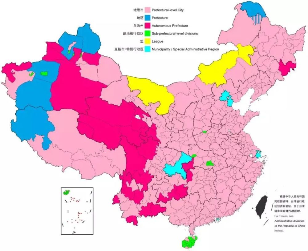 中国最新地级市数量概览（截至30日）