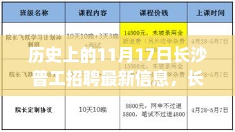 历史上的11月17日长沙普工招聘最新动态与指南