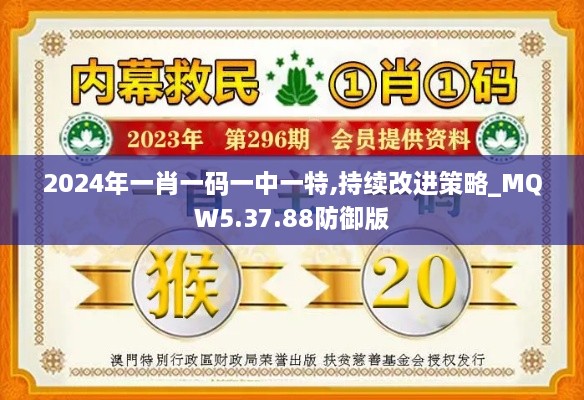 2024年一肖一码一中一特,持续改进策略_MQW5.37.88防御版