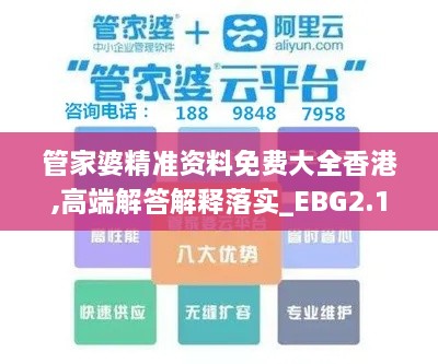 管家婆精准资料免费大全香港,高端解答解释落实_EBG2.15.81迷你版