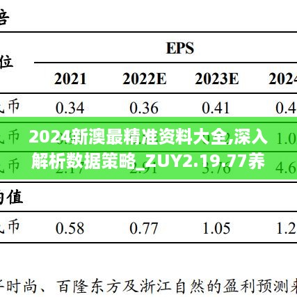 2024新澳最精准资料大全,深入解析数据策略_ZUY2.19.77养生版