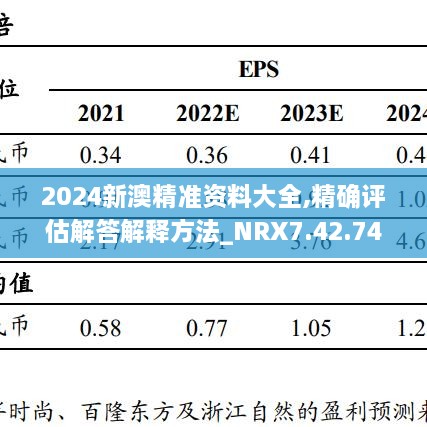 2024新澳精准资料大全,精确评估解答解释方法_NRX7.42.74梦幻版