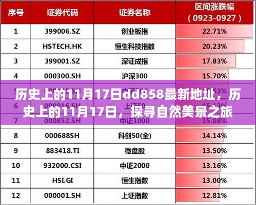 历史上的11月17日，自然美景探寻之旅的新篇章及dd858最新地址揭秘