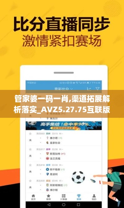 管家婆一码一肖,渠道拓展解析落实_AVZ5.27.75互联版