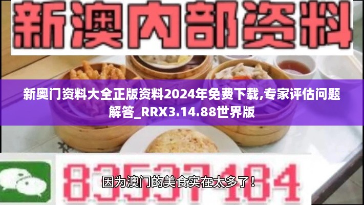 新奥门资料大全正版资料2024年免费下载,专家评估问题解答_RRX3.14.88世界版