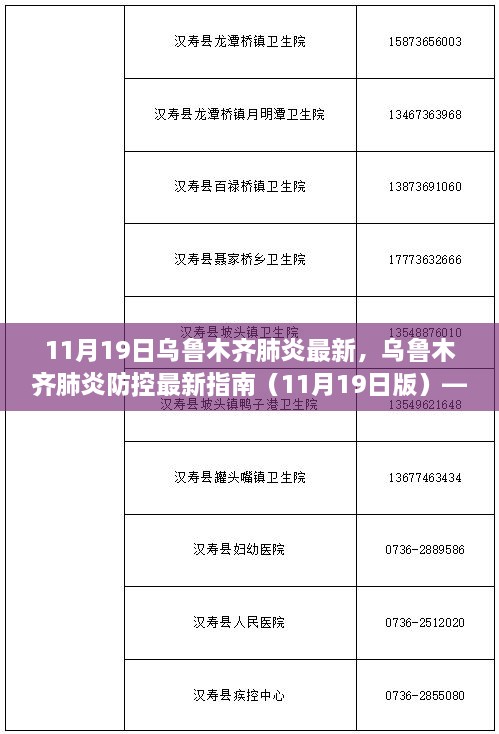 乌鲁木齐肺炎防控最新指南（11月19日版），全方位步骤指南，适用于初学者与进阶用户