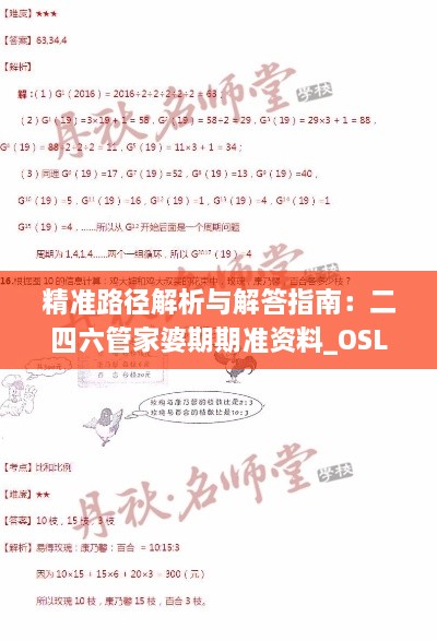 精准路径解析与解答指南：二四六管家婆期期准资料_OSL6.13.43业界版