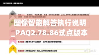 图像智能解答执行说明_PAQ2.78.86试点版本