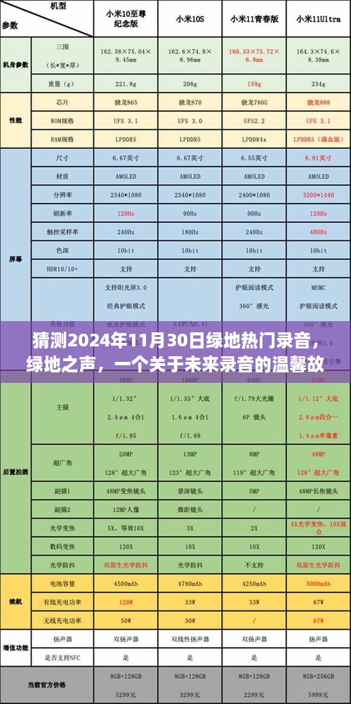 绿地之声，未来录音的温馨故事，预测2024年11月30日热门录音