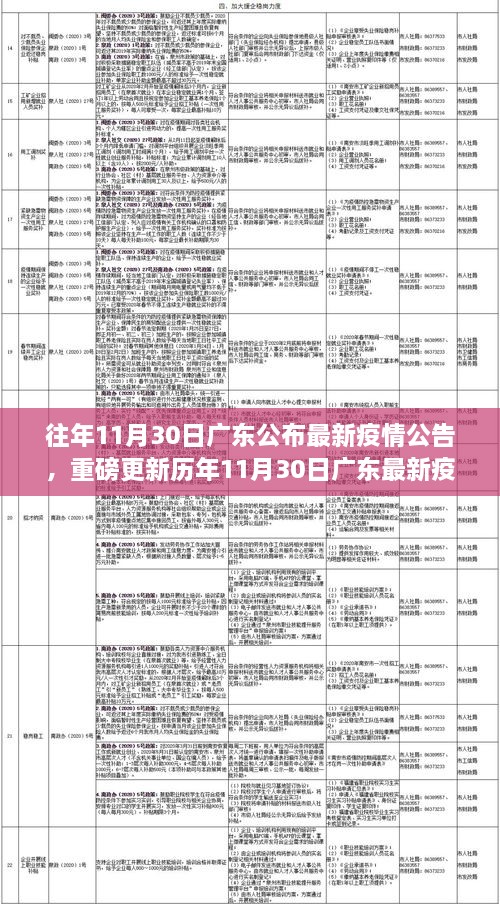 历年11月30日广东最新疫情公告解析与关注焦点汇总