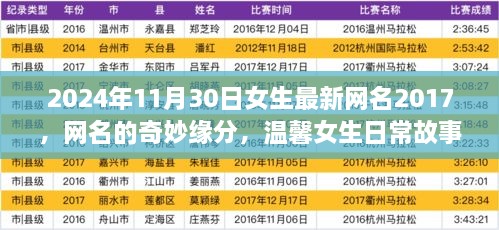 2024年女生最新网名背后的奇妙缘分与温馨日常故事