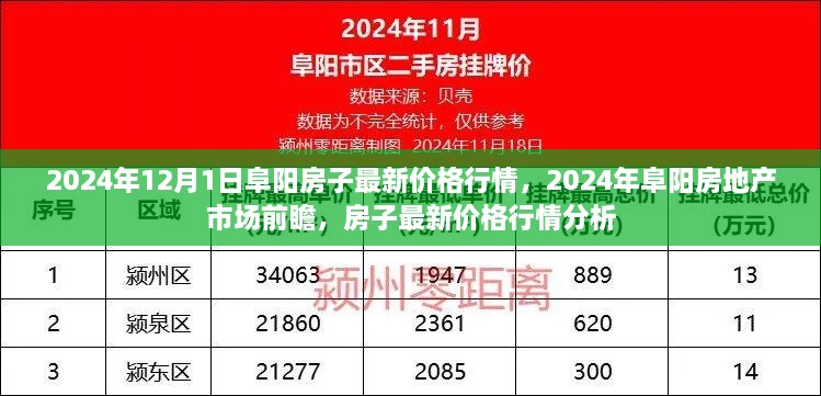 2024年阜阳房地产市场最新行情与前瞻，房子价格深度解析