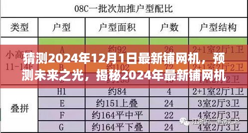 揭秘未来之光，预测2024年最新铺网机技术革新，展望技术前沿的未来趋势