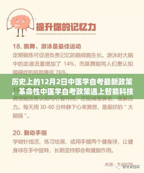 12月2日中医学自考新政策与智能科技融合，高科技产品体验之旅重磅开启！