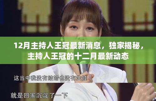 独家揭秘，主持人王冠的十二月最新动态与消息速递