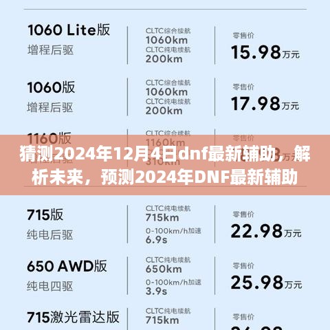 2024年DNF最新辅助预测与解析，观点争议及个人立场展望