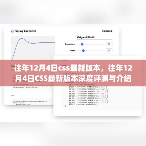 往年12月4日CSS最新版本深度解析与评测报告