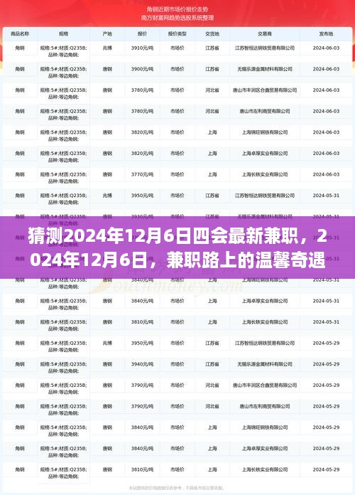 2024年12月6日四会兼职新动态与路上的温馨奇遇