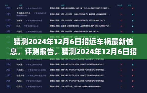 揭秘招远车祸真相，深度解析与最新信息预测报告（2024年12月6日）