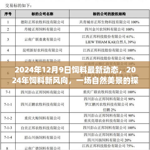 探寻自然美景之旅，饲料新风向与内心宁静的寻找——2024年饲料动态报告