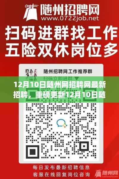 12月10日随州网招聘网最新职位信息揭秘，理想工作等你来寻！