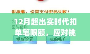 应对挑战，实时代扣单笔限额超出的解决方案探讨