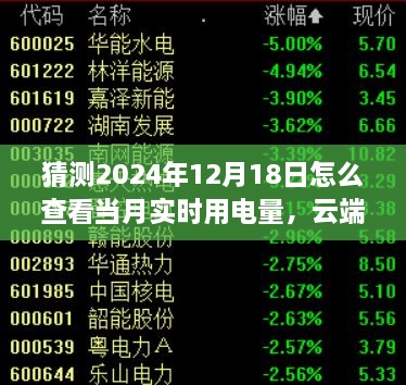 云端电力时光揭秘，如何查看2024年实时用电量动态探秘之旅