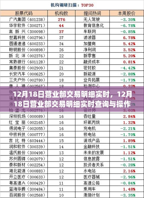 12月18日营业部交易明细实时查询与操作指南，适合初学者与进阶用户