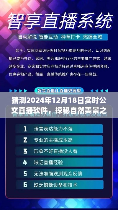 公交直播软件探秘自然美景之旅，宁静乌托邦的开启，预测未来公交直播趋势（2024年实时直播）