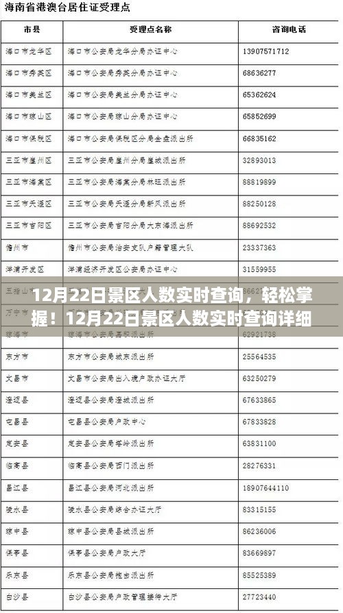 12月22日景区人数实时查询攻略，轻松掌握详细步骤