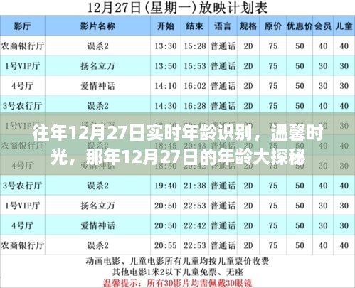 往年12月27日，实时年龄识别与温馨时光的年龄大探秘之旅