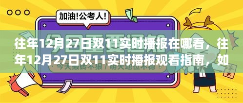 双11狂欢节实时播报观看指南，往年12月27日双11精彩瞬间在线追踪指南