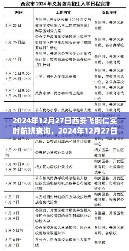 2024年12月27日西安飞往铜仁航班实时查询完全指南