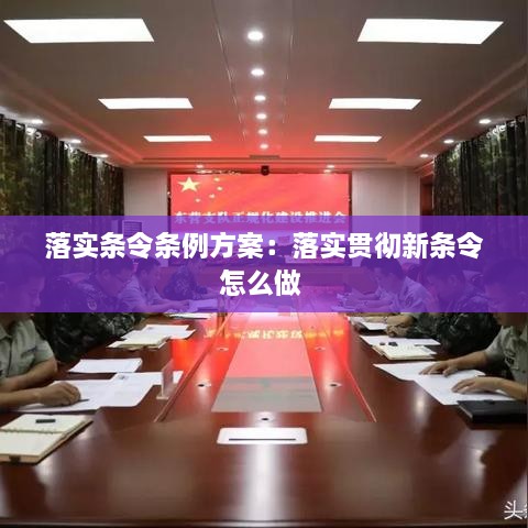 落实条令条例方案：落实贯彻新条令怎么做 