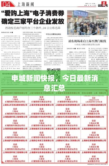 申城新闻快报，今日最新消息汇总