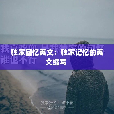 独家回忆英文：独家记忆的英文缩写 