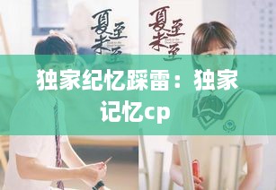 独家纪忆踩雷：独家记忆cp 