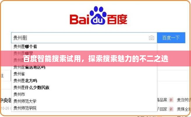 百度智能搜索试用，探索搜索魅力的不二之选