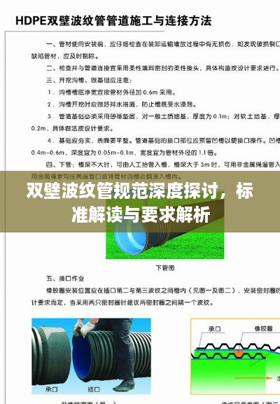 双壁波纹管规范深度探讨，标准解读与要求解析