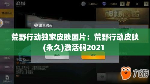 荒野行动独家皮肤图片：荒野行动皮肤(永久)激活码2021 