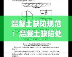 混凝土缺陷规范：混凝土缺陷处理技术及应用 