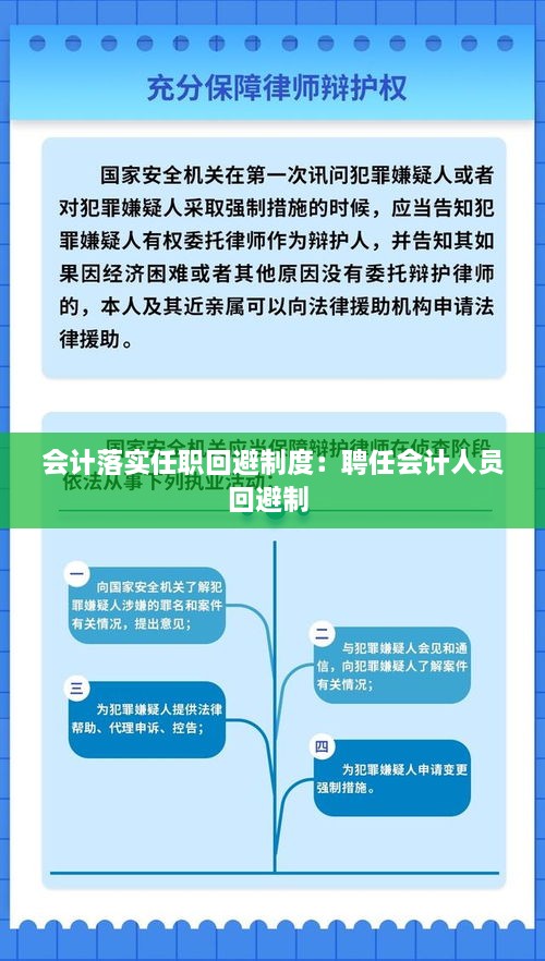 会计落实任职回避制度：聘任会计人员回避制 