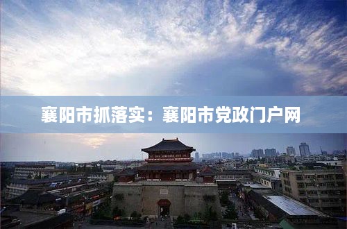 襄阳市抓落实：襄阳市党政门户网 