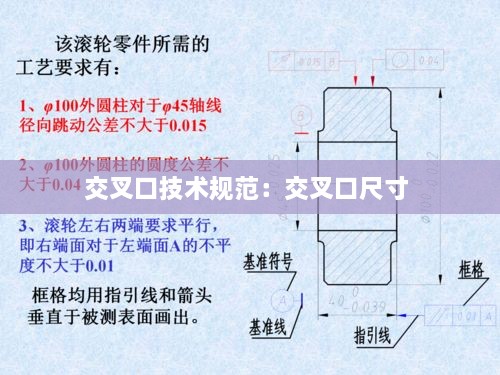 交叉口技术规范：交叉口尺寸 