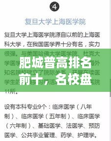 肥城普高排名前十，名校盘点不容错过！