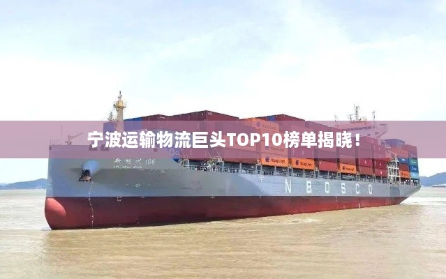 宁波运输物流巨头TOP10榜单揭晓！