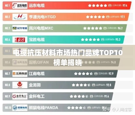 电缆抗压材料市场热门品牌TOP10榜单揭晓