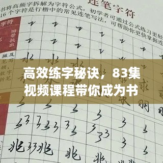 高效练字秘诀，83集视频课程带你成为书法高手大师！