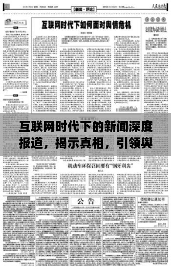 互联网时代下的新闻深度报道，揭示真相，引领舆论风潮！