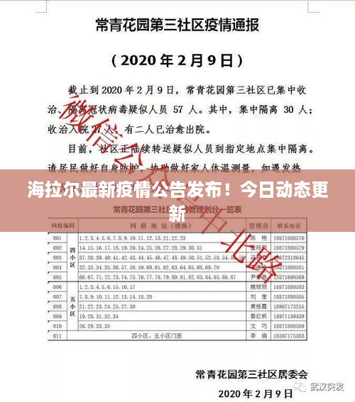 海拉尔最新疫情公告发布！今日动态更新